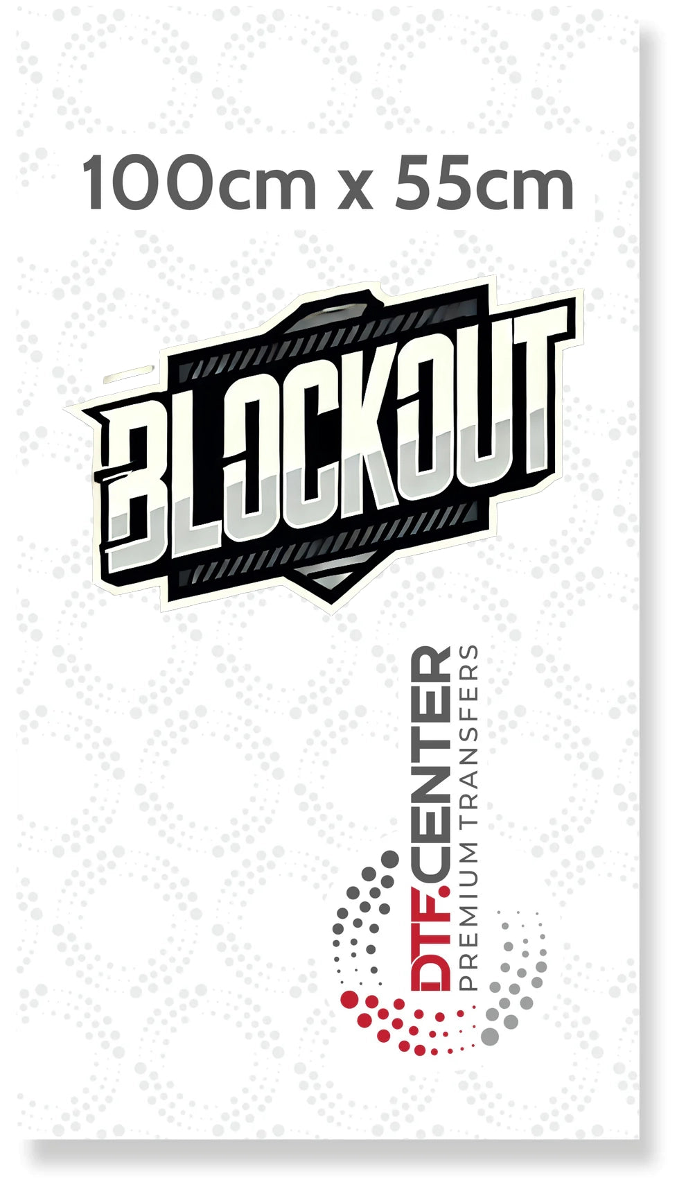 DTF-BLOCKOUT-Transfer 100cm x 55cm - [3-5 Werktage]